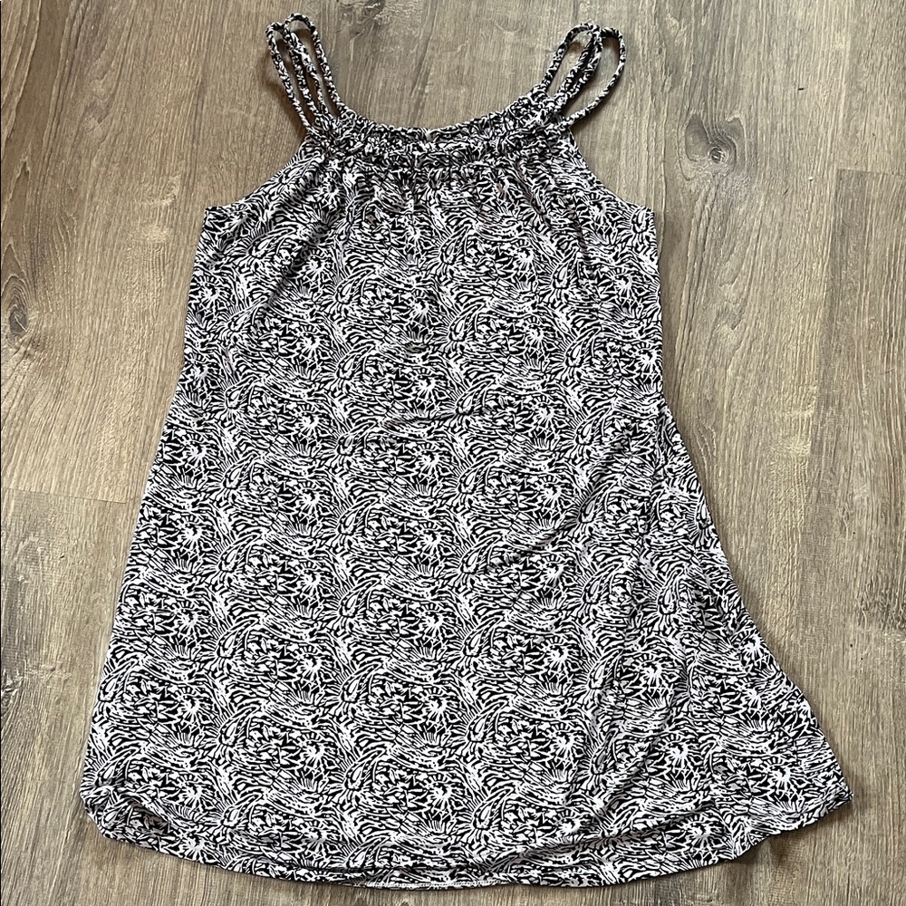 J Valdi Women's Black and White Swim Coverup Size XL with pockets